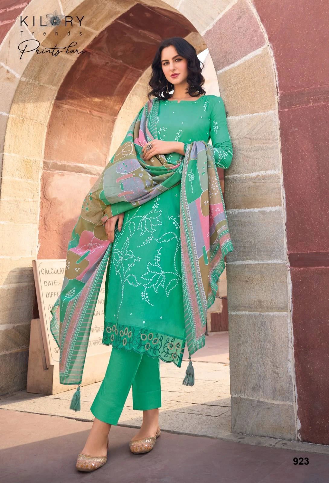 Kilory Trendz Printkari Pure Lawn Cotton Wholesale Fancy Pakistani Salwar Suit Catalog — Wholesale Salwar Suits, Kilory Trends wholesale from Surat — Photo 6